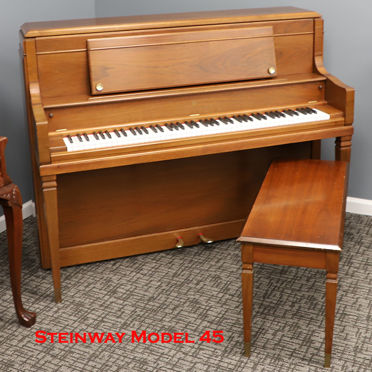 Steinway model 45 upright piano made in 1977 for sale