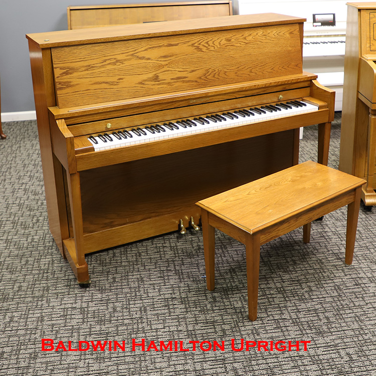 Baldwin Used Oak Upright Piano