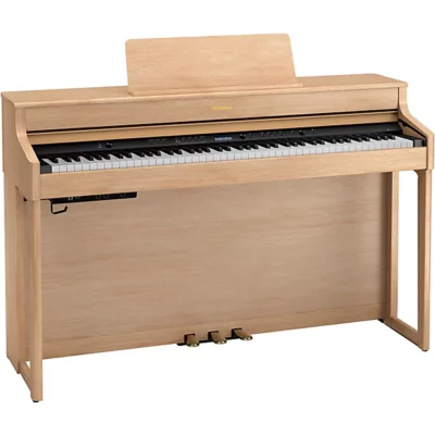 Roland Hp702 digital piano in light oak finish