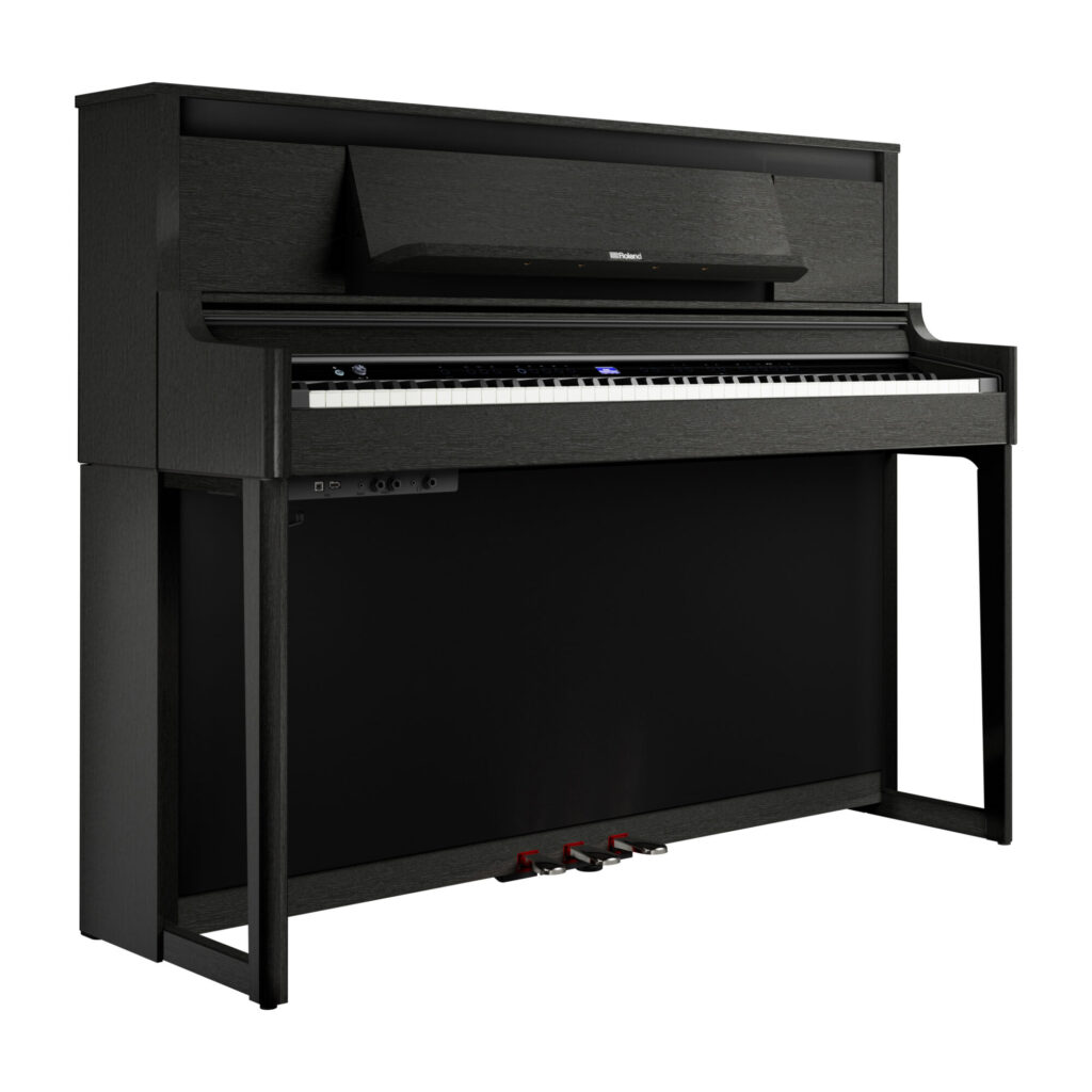 Roland LX6 digital piano in Charcoal Black finish