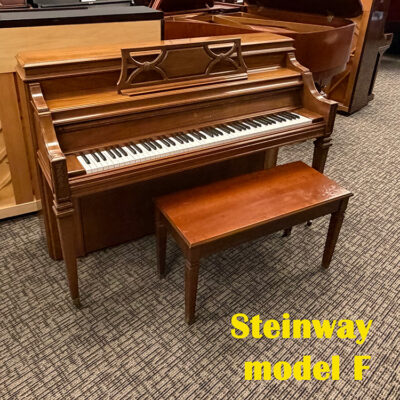 steinway model f used upright piano