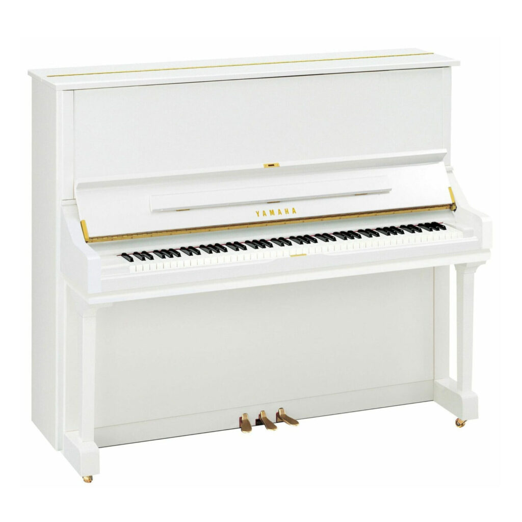 Yamaha U3 Upright Piano in Polished White Finish