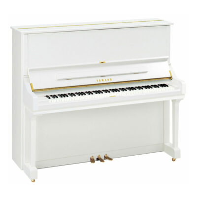 Yamaha U3 Upright Piano in Polished White Finish