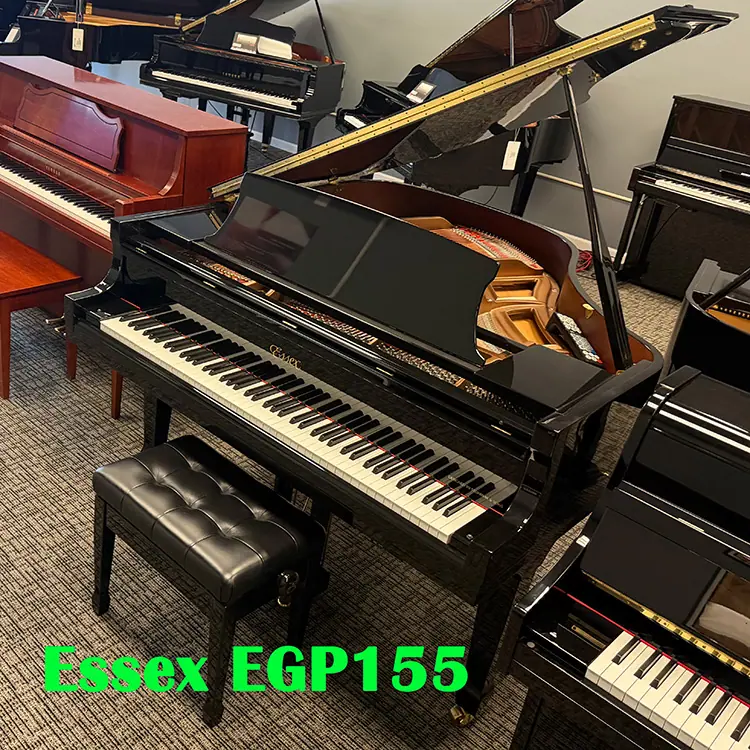 洋楽 ESSEX/First Impression g-rap essex egp155 used black baby grand piano - Yamaha Pianos of Princeton